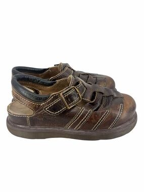 Dr. Martens Brown Leather Fisherman Sandals Women’s Size 8 Buckle Strappy